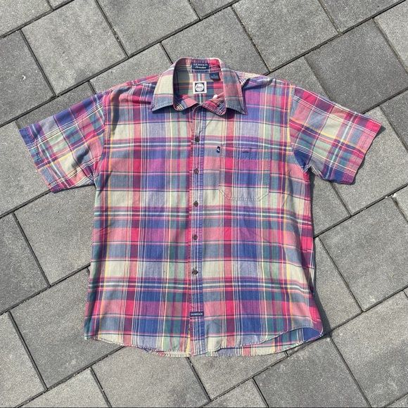 5 for $25 ⭐️ Plaid button G.H. Bass and Co. - size M - fishing shirt - Picture 2 of 8